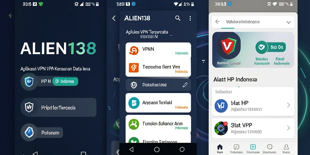 Antarmuka ALIEN138 yang intuitif dan mudah digunakan untuk VPN Indonesia.