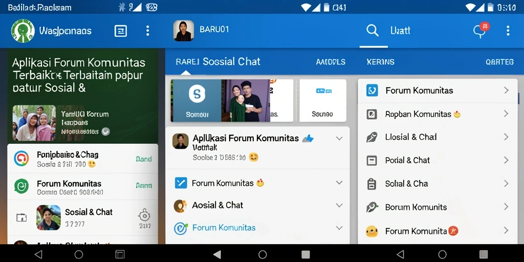 Antarmuka BARU01 yang menarik dan mudah digunakan untuk Forum Komunitas.