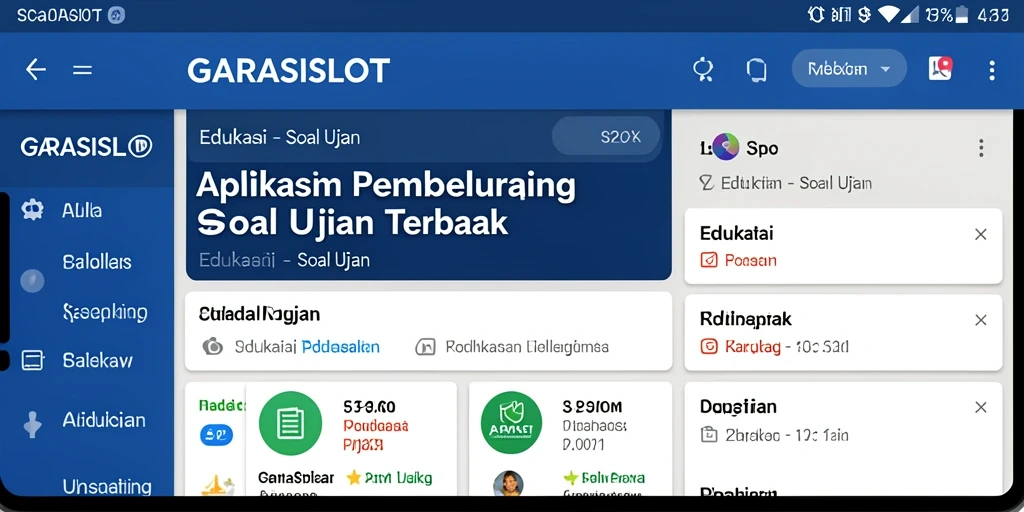 Tampilan antarmuka pengguna GARASISLOT yang intuitif dan interaktif.
