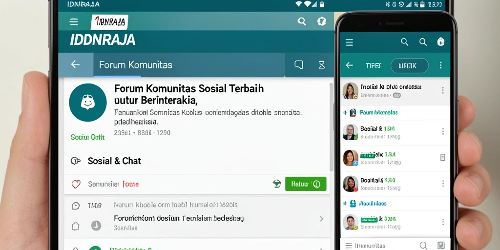 Antarmuka pengguna IDNRAJA yang menarik dan interaktif.