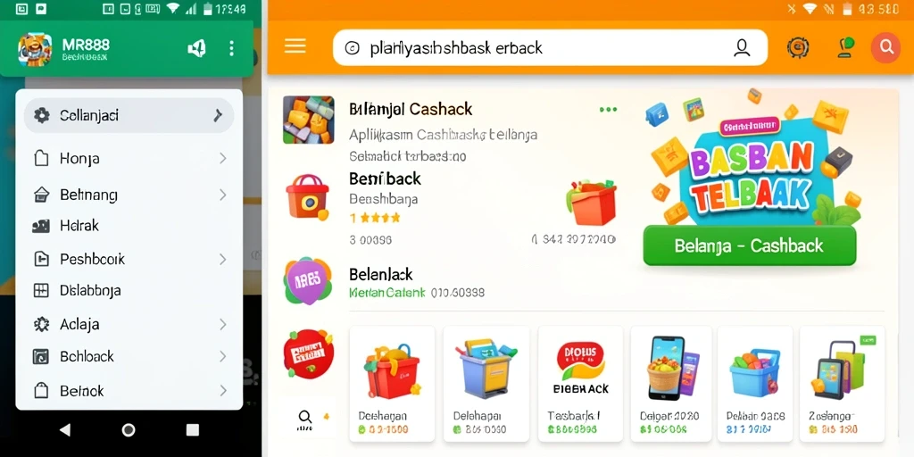 Tampilan antarmuka MR888 yang sederhana untuk fungsi Cashback yang efisien.