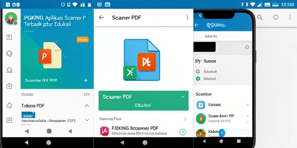 Tampilan antarmuka aplikasi PGKING yang sederhana dan fungsional untuk Scanner PDF.