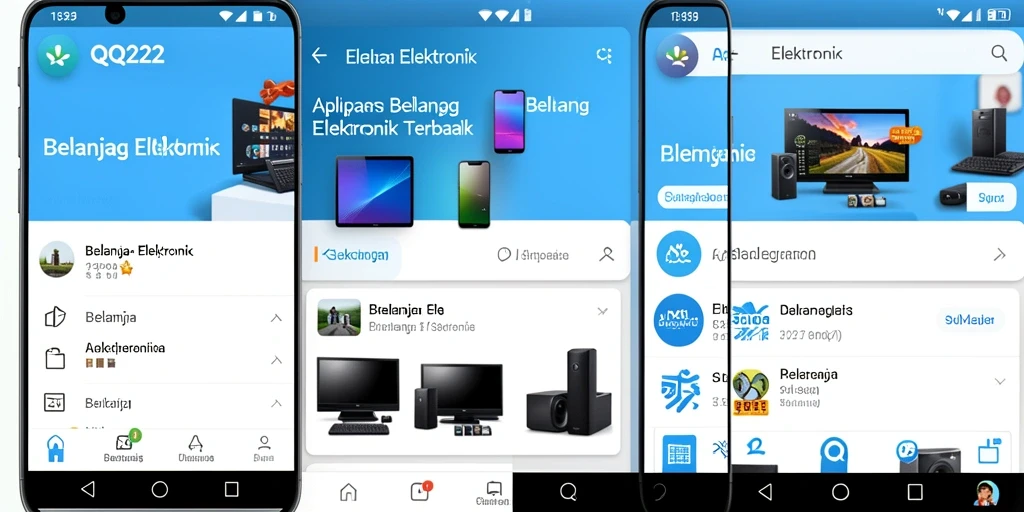 Tampilan antarmuka utama QQ222 yang modern dan intuitif.