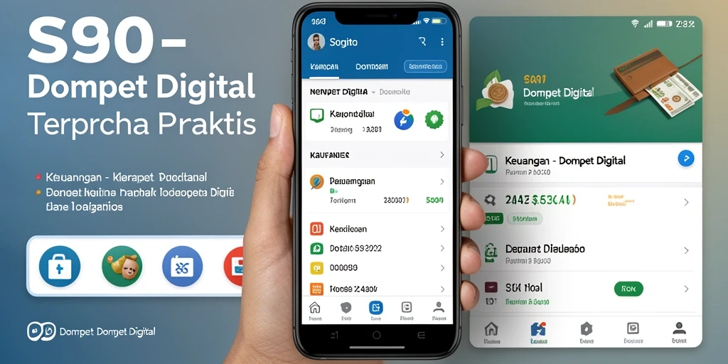 Tampilan antarmuka S80 yang modern dan fungsional untuk Dompet Digital.