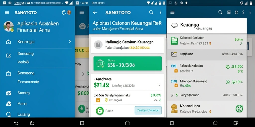 Tampilan antarmuka SANGTOTO yang sederhana dan fungsional untuk Catatan Keuangan.