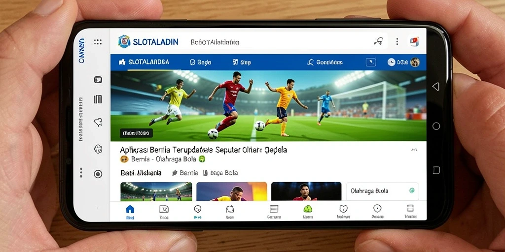 Tampilan antarmuka utama aplikasi SLOTALADIN yang informatif.